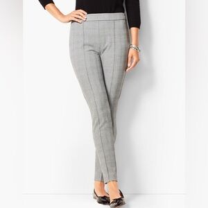 Talbots High-Waist Skinny Ankle Pant Glen Plaid Size 14